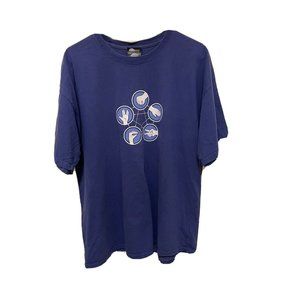 Think Geek Rock Paper Scissors Spock T Shirt Size XL‎ Blue